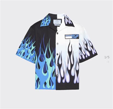 prada flammen hemd